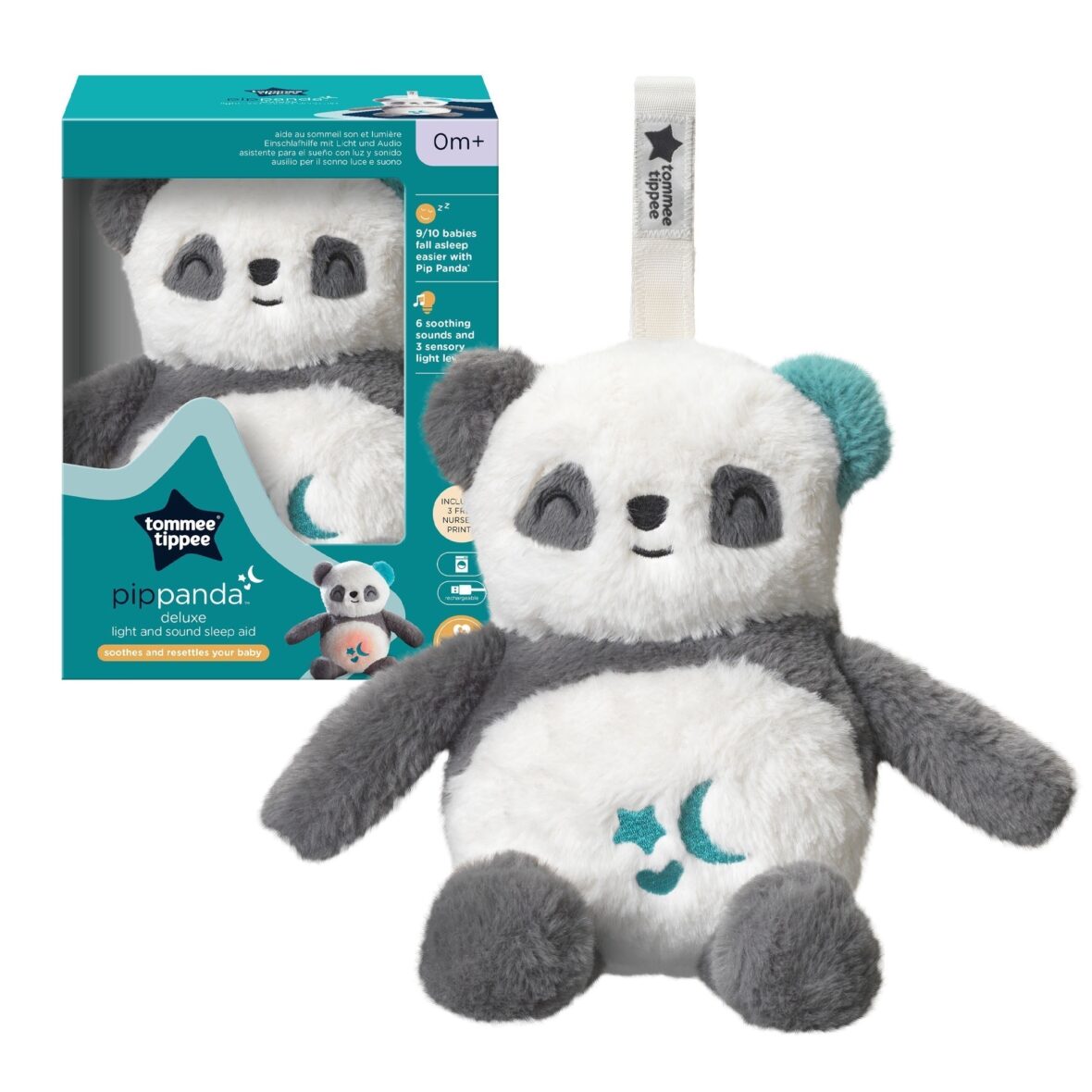 Tommee Tippee Λούτρινο Mini Ζωάκι με Λευκούς Ήχους “Panda” Deluxe