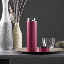 reer-90014-colourdesign-stainless-steel-flask-450ml-berry-red